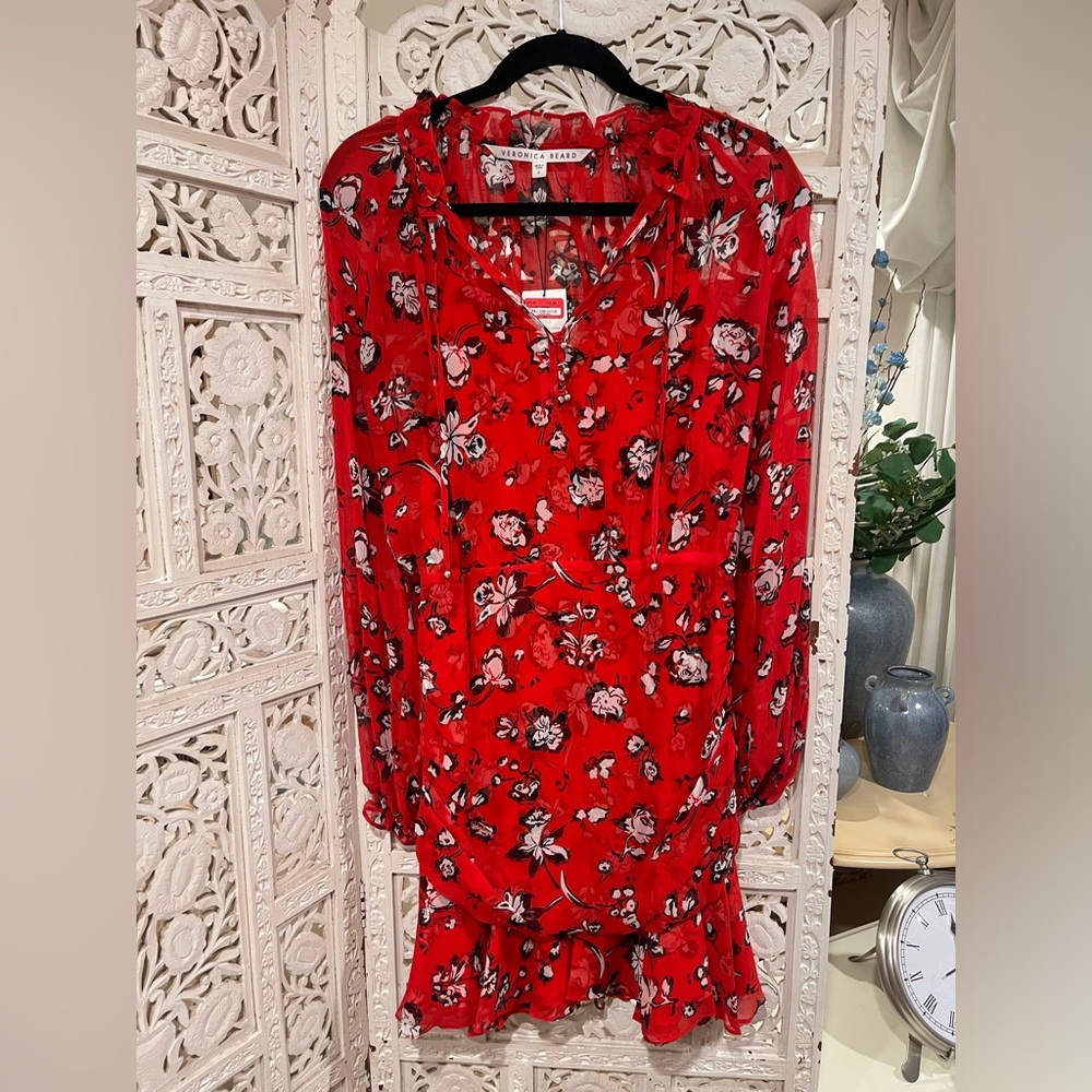 Veronica Beard Flowy Floral Dress!